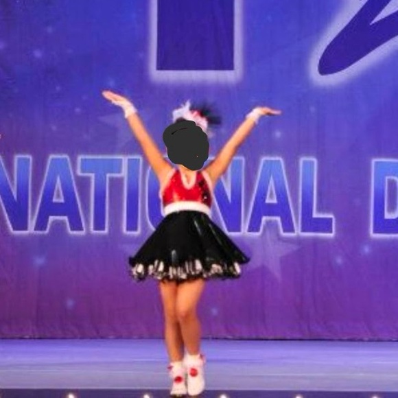 Red, Black & White Tap Dance Costume - child - Picture 3 of 6